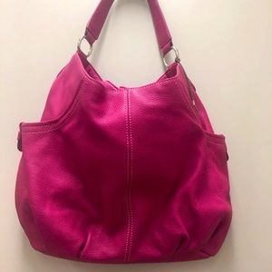 Pink Leather Liz Claiborne Hobo Bag